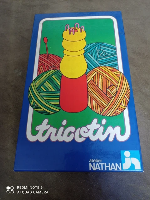 Métier à Tisser Atelier Nathan Vintage Années 80 - Jeu De Fabrication Bleu