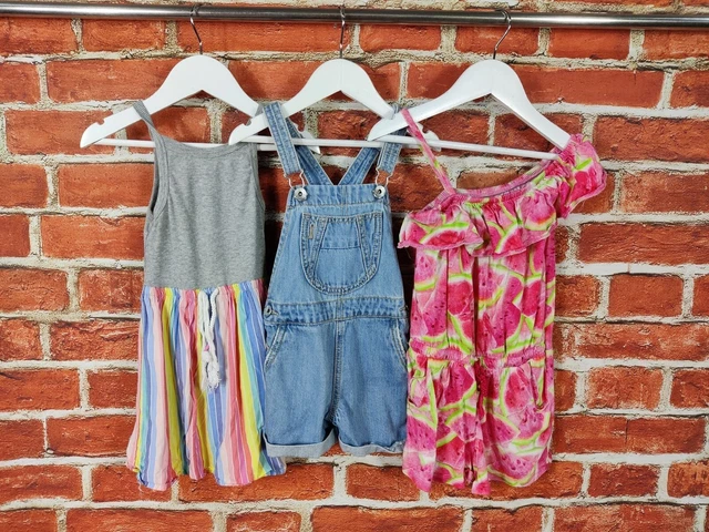 Girls Bundle Age 4-5 Years Next Gap Dungarees Playsuit Dress Summer Melon 110Cm