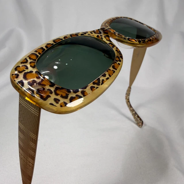 JEAN LAFONT Paris Model CANNES cheetah Eyeglasses Frame Made in France JUPON 1065 main image 4
