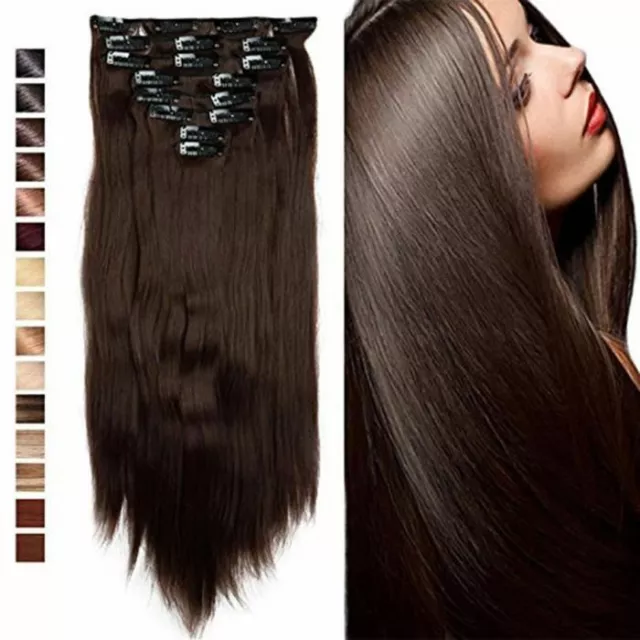 Extensions A Clips Cheveux Maxi Volume!!! 125Gr 100% Naturels  42Cm /49Cm /60Cm