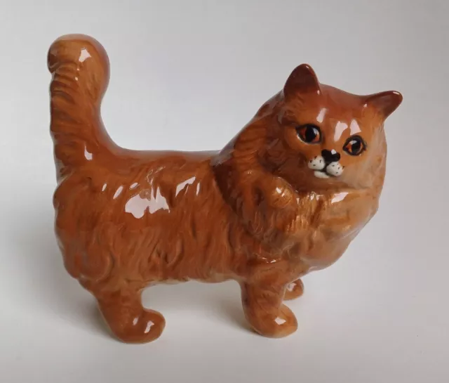 Beswick England Brown Ceramic Cat