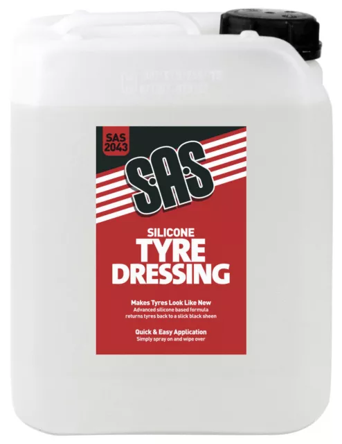 SAS Silicone Car Tyre Dressing Long Life Tyre Dressing Tire Shine Van 5L SAS2043