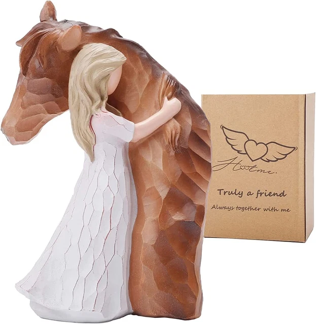 Hand-Painted Horse Figurine Statue for Women, Horse Lovers