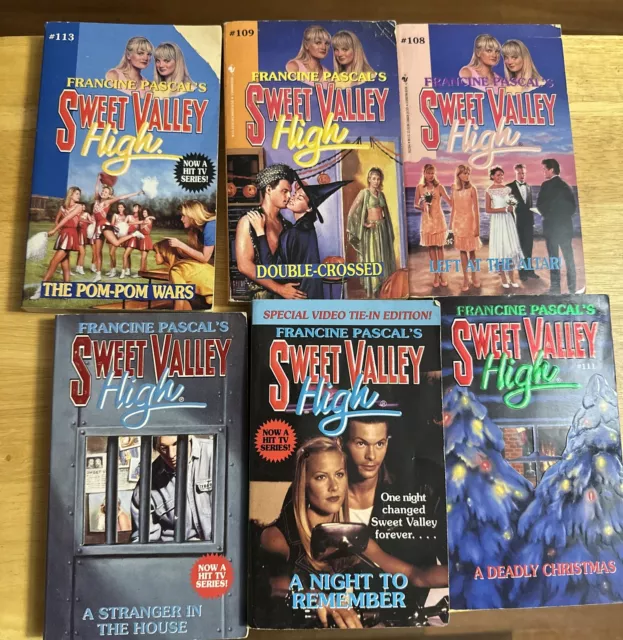 Sweet Valley High Books By Francine Pascal Lot Of 6 Books 1980s