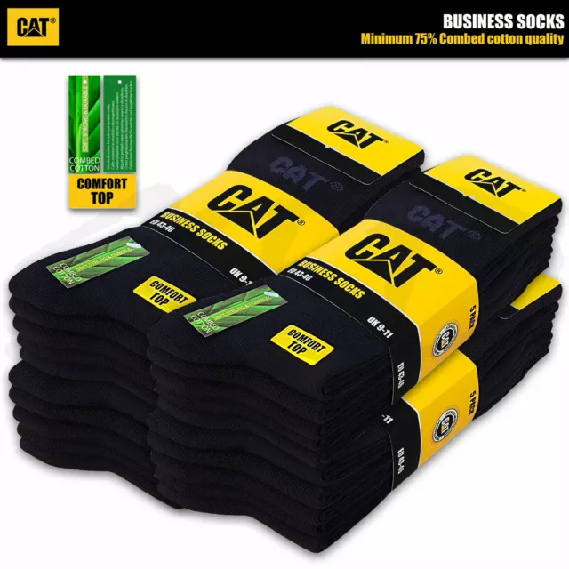 CAT® CATERPILLAR BUSINESS SOCKEN Feine Herrensocken ohne Gummi Strümpfe 35-50