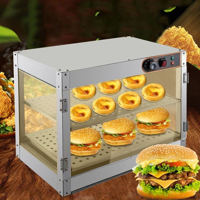 800w Warmhaltevitrine Gewerblicher Speisenwärmer Warming Display Case    