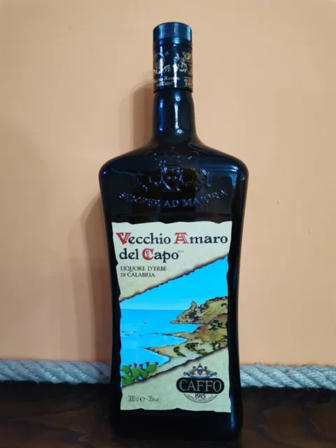 BOTTIGLIA GIGANTE VECCHIO Amaro del Capo 3 litri vuota arredamento