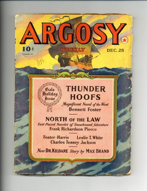 Argosy Part 4: Argosy Weekly Dec 28 1940 GD/VG 3.0