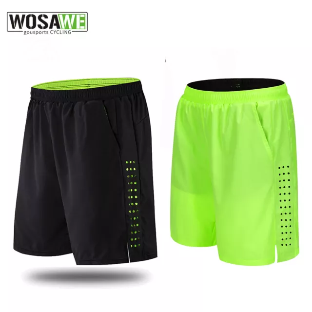 WOSAWE Mens Cycling Baggy Shorts Gel Padded MTB Bike Riding Casual Short Pants