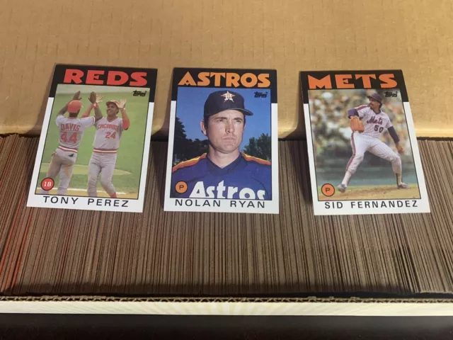 1986 Topps Baseball Complete Set Hand Collated