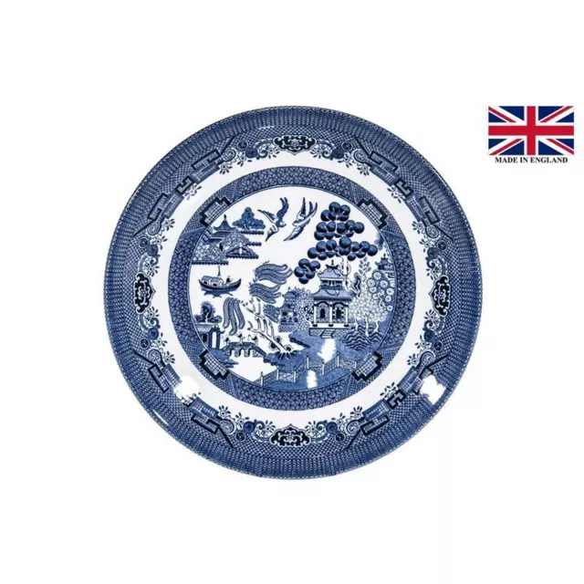 Queens by Churchill - Blue Willow Deep Coupe Dinner Bowl 28cm (Made in England)