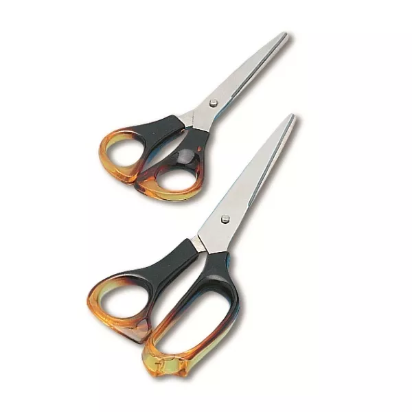 Marbig Dura Sharp Amber Handle 158mm Home / Office Scissors – AA975450