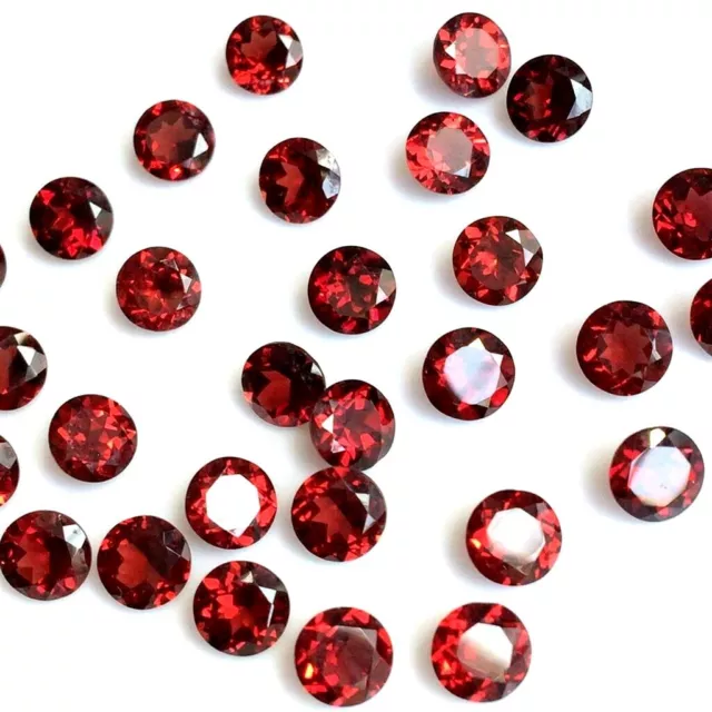 Wholesale Lot of 2.5mm to 10mm Round Mozambique Garnet Loose Calibrated Gemstone