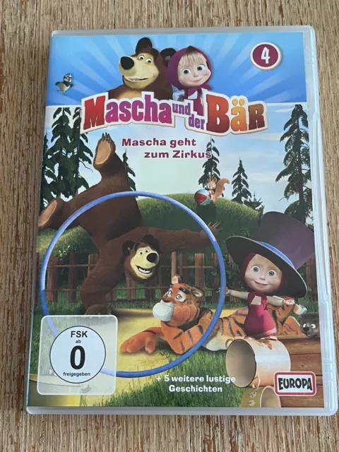 DVD "Mascha und der Bär Nr. 4: Mascha geht zum Zirkus" + 5 weitere Geschichten