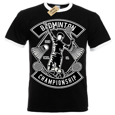 Badminton Championship T-Shirt Gioco per Gare Sportive Uomo Suoneria