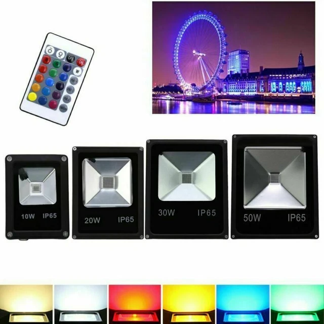 10-50W LED Fluter mit Bewegungsmelder Scheinwerfer Flutlicht Außen Strahler IP65