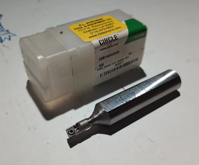 WIDIA Csbi18050055r INDEXABLE 3/16" COOLANT THRU BORING BAR 2-3/4 OAL