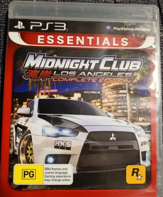 Midnight Club Los Angeles Complete Edition Sony PS3 Good Condition Free Shipping