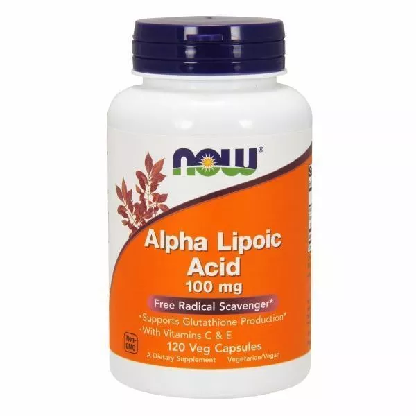Acide Alpha Lipoïque 100 MG 120 Comprimé Veg Par Now Foods