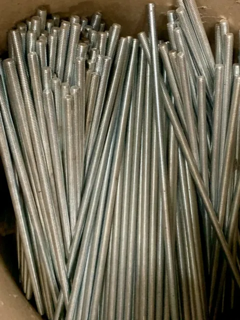 (10) 3/4"-10 X 18-1/2" Full Thread Studs Rod Anchors Steel Zinc 3/4 x 18-1/2 USA