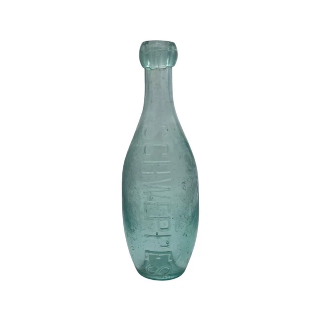 Schweppes Flat Bottom Hamilton Clear Bottle