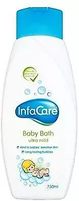 Infacare Baby Bath 750ml Pack of 3 Ultra Mild and Gently Clean Sensitive Skin