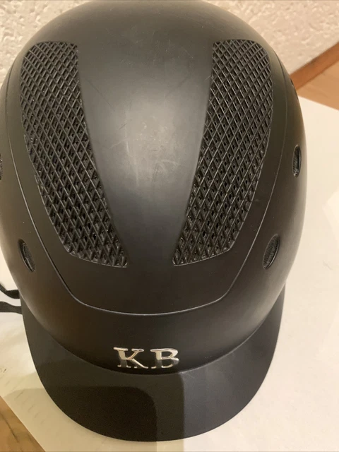 Hochwertiger KB Knightsbridge Reithelm schwarz Gr.M 55-58 Oval
