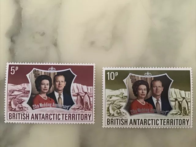 Briefmarken Britisch Antarktis Mi Nr 43-44 Postfrisch