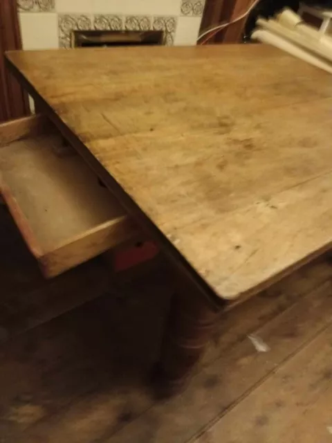 antique oak farmhouse kitchen prep table FREE DELIVERY UK