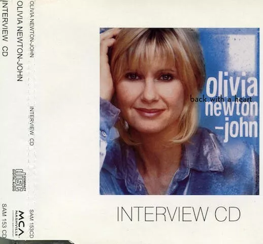 Olivia Newton John Back With A Heart 1998 Interview Cd Sam 153 Cd
