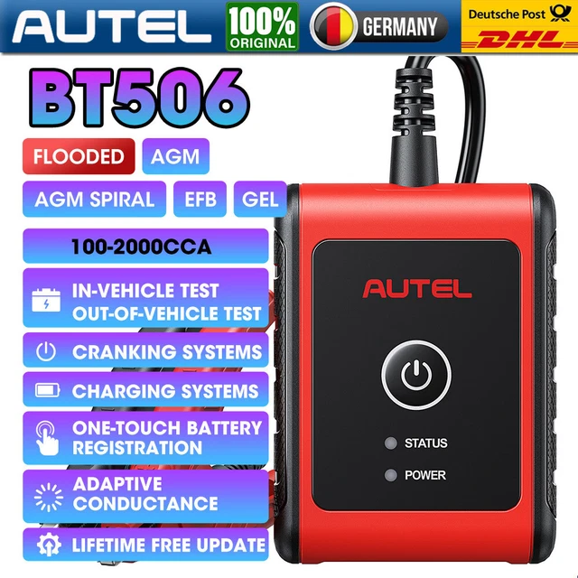 Tester batteria Autel 12/24V tester batteria batteria batteria auto tester auto
