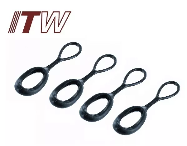 4 x ITW GT ZIPLINE ALPHA ZIPPER PULL TAG ZIP SLIDE REPAIR SILENT TAB GHILLIETEX