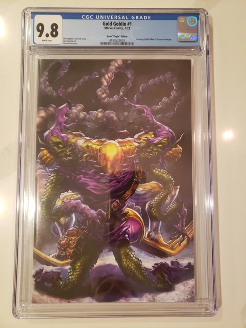 Gold Goblin 1 Quah virgin variant CGC 9.8 Marvel Comics 2023