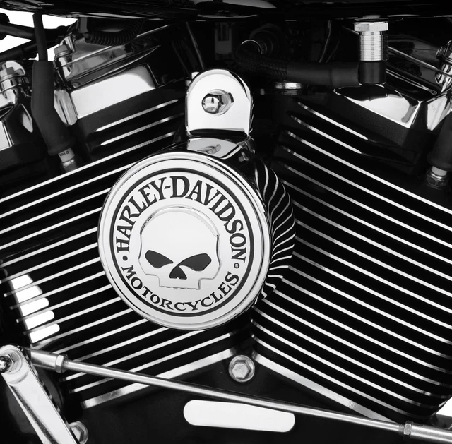 Harley-Davidson® 1.75 In. Winged Willie G Skull Metal Pin, Silver Nickel Finish - Wisconsin Harley-Davidson - Foto 3