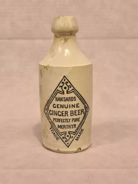 Antique Hansard's Ginger Beer Bottle Merthyr