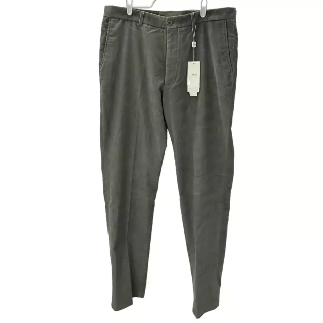 Armani Collezioni Mens Gray Stripe Corduroy Dress Pants NWT Size 38x36 Stretch