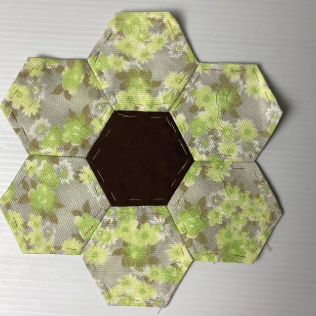Hexagon Quilting 9" Block ~ 93
