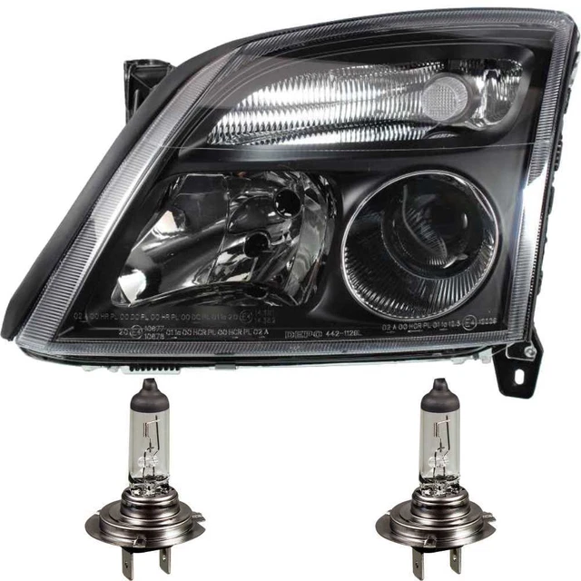 Headlight Left Opel Vectra C 04.02-08.05 Smoky Gray H7/H7 With Blinker 1382088