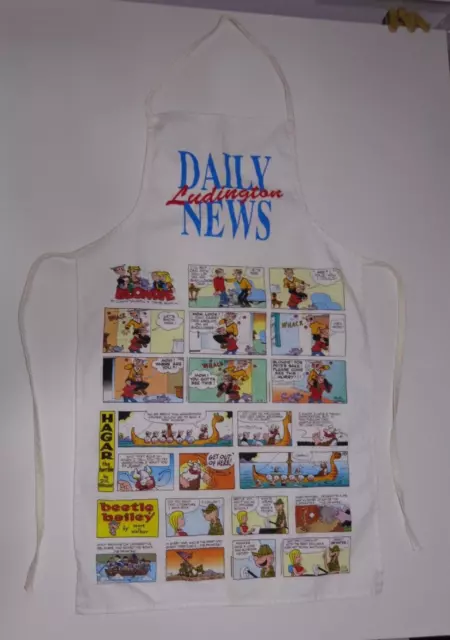 Ludington Daily News Michigan Blondie Hagar Beetle Bailey Comic Strip Chef Apron