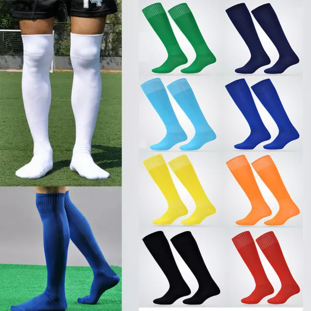 Hommes Sport Football Long Chaussettes Hauteur Genou Serviette Inférieure,