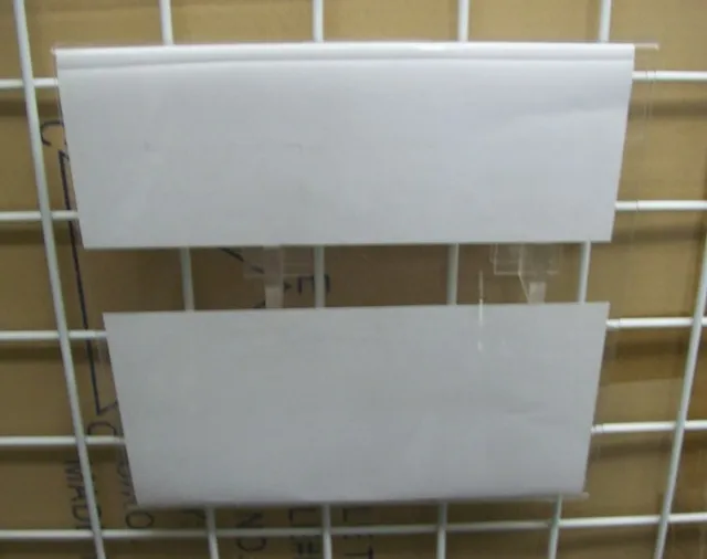Store Display Fixtures 2 ACRYLIC GRIDWIRE OR RECTANGLE TUBING SIGN HOLDERS
