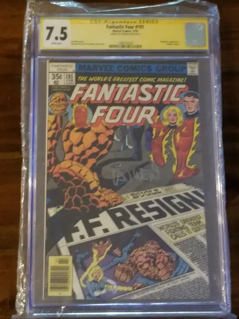 Fantastic Four #191 (Jul 1971, Marvel) cgc 7.5 ss len wein