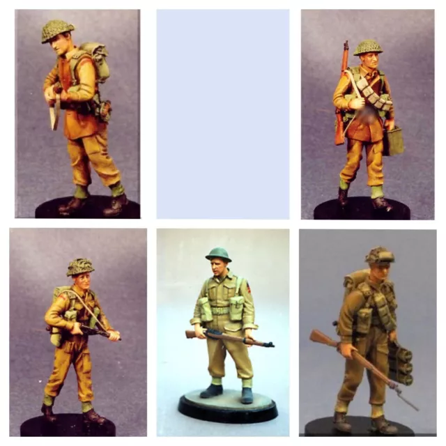 1/35 Resin Figures Model kit WW II British soldiers 5 man Unpainted Unassembled