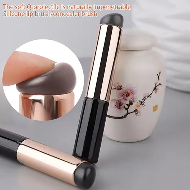 Silicone Angled Concealer Brush Like Fingertips Q Soft Round Head Lip BrusFE