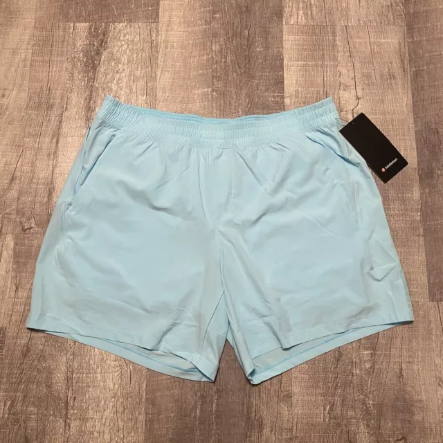 Lululemon Shorts Mens Pace Breaker  7" Lined Cyan Blue Athletic Gym Workout CYNB