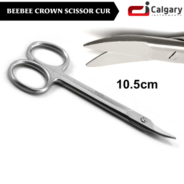 CROWN BEEBEE SCISSORS Dental Surgical Instruments 10.5 cm Curved ...