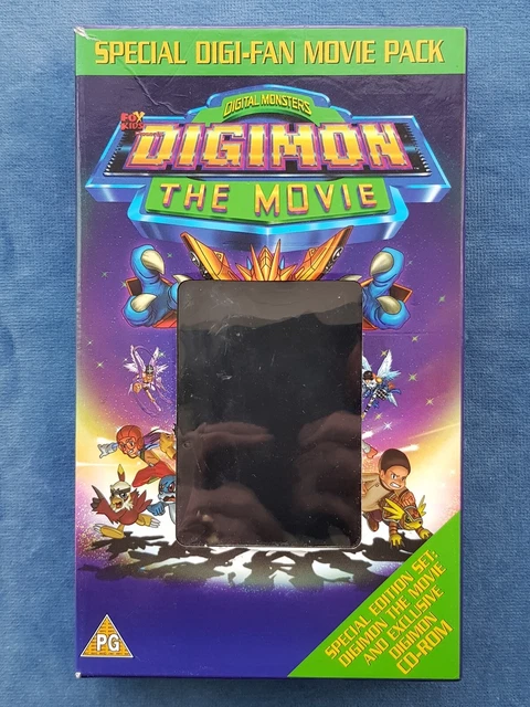 Digimon Movie VHS Video Tape Fox Kids Anime Cartoon No Cd Rom TESTED Working