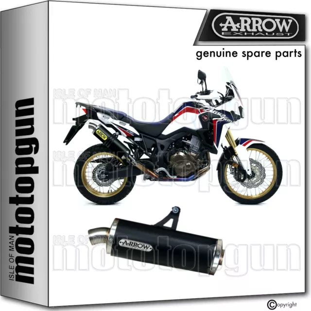 Arrow Exhaust Ok Maxi Race-Tech Black Alu Honda Crf 1000 L Africa Twin 2019 19