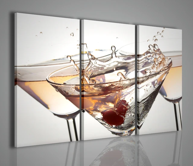 Tableau Décoratif Moderne "Vin Et Raisin" - 70x50 Cm, Impression Sur Toile, Pour Cuisine Ou Salon