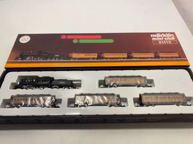 Märklin Z Miniclub  Art 81419 USA Pers-Zug Casey Jones 5-teilig    Org-Kt/neuw